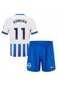 Brighton Simon Adingra #11 Babytruitje Thuis tenue Kind 2024-25 Korte Mouw (+ Korte broeken)